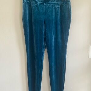 INC International Concepts Teal Velvet Leggings